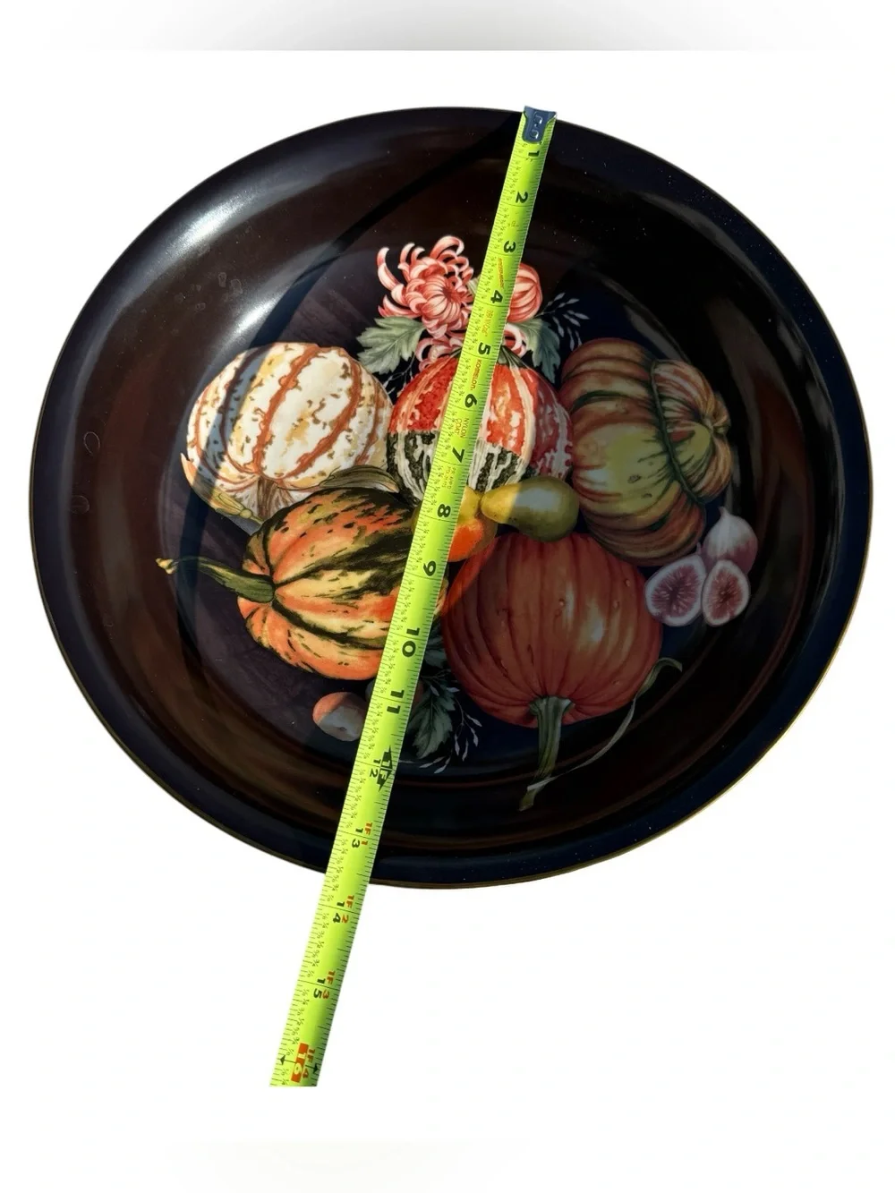 Williams Sonoma Harvest Pumpkin Large Serving Bowl Retired Thanksgiving 13.5”